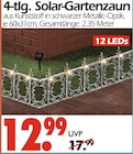 4-tlg. Solar-Gartenzaun Angebote bei Wreesmann Zwickau für 12,99 €