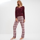 Ensemble pyjama 2 pièces coton blanc femme en promo chez La Halle Suresnes à 18,19 €