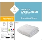 La couette anti-acariens tempérée - TEX HOME en promo chez Carrefour Troyes à 26,24 €