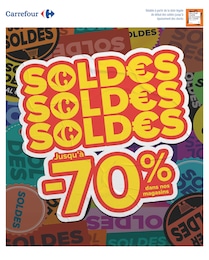 Carrefour Catalogue "SOLD€S jusqu'à -70%", 16 pages, Gennevilliers, 22/06/2022 - 04/07/2022 Carrefour Catalogue "SOLD€S jusqu'à -70%", 16 pages, Gennevilliers, 22/06/2022 - 04/07/2022