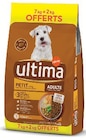 Croquettes au poulet pour petit chien adulte - Ultima - Super U à Tourcoing Croquettes au poulet pour petit chien adulte - Ultima en promo chez Super U Tourcoing à 22,86 €