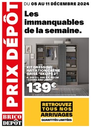 Catalogue Brico Dépôt "Les immanquables de la semaine" à Dreux et alentours, 1 page, 05/12/2024 - 11/12/2024