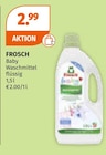 Baby Waschmittel flüssig Angebote von FROSCH bei Müller Regensburg für 2,99 €