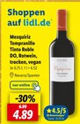 Mezquiriz Tempranillo Tinto Roble DO, Rotwein, trocken, vegan Angebote bei Lidl Halle für 4,89 €