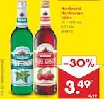 Pfefferminz Likör von Nordbrand Nordhausen für 3,49 € bei Netto Marken-Discount im Angebot Pfefferminz Likör von Nordbrand Nordhausen im aktuellen Netto Marken-Discount Prospekt