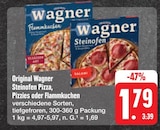 Original Wagner Steinofen Pizza, Pizzies oder Flammkuchen bei E center im Bad Brückenau Prospekt für 1,79 €