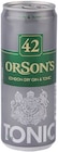 Gin & Tonic oder Captain Barbossa Rum & Cola von Orson's für 1,29 € bei REWE im Angebot Gin & Tonic oder Captain Barbossa Rum & Cola von Orson's im aktuellen REWE Prospekt