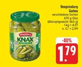 nah und gut Freihung - Gurken Angebot im Prospekt Gurken bei nah und gut im Freihung Prospekt für 1,79 €