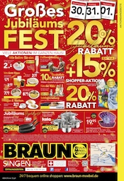 Aktueller BRAUN Möbel-Center Prospekt mit Brot, "Großes Jubiläumsfest", Seite 12