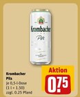 Aktuelle Krombacher Angebote bei REWE in Weinheim Aktuelles Pils Angebot bei REWE in Weinheim ab 0,75 €