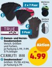 Damen- und Herren-Sneakersocken Angebote von True Style oder Cerruti 1881 bei Penny-Markt Reutlingen für 4,99 €