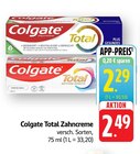 E center - Total Zahncreme Angebot im Prospekt Total Zahncreme bei E center im Prospekt "" für 2,29 €