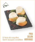 Noix de coquilles Saint-Jacques coraillées en promo chez Monoprix Nice