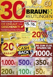 Aktueller BRAUN Möbel-Center Prospekt mit Kartoffeln, "Jubiläums Rabatt", Seite 1