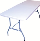 Table plastique pliable 180 cm en promo chez Batkor Table plastique pliable 180 cm dans le catalogue Batkor
