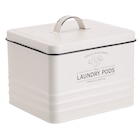 Boîte à lessive en métal - CARREFOUR HOME - Carrefour à Aulnay-sous-Bois Boîte à lessive en métal - CARREFOUR HOME en promo chez Carrefour Aulnay-sous-Bois à 4,99 €