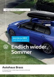 Volkswagen Prospekt für Darmstadt mit 1 Seite Volkswagen Prospekt für Darmstadt: Endlich wieder Sommer, 1 Seite, 01.06.2022 - 31.08.2022