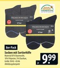 PREMIUM SOCKEN Socken mit Sortierhilfe Angebote bei famila Nordost Celle für 9,99 €