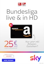 Sky Prospekt für Bochum mit 4 Seiten Sky Prospekt für Bochum: "Bundesliga live & in HD", 4 Seiten, 29.07.2021 - 02.08.2021