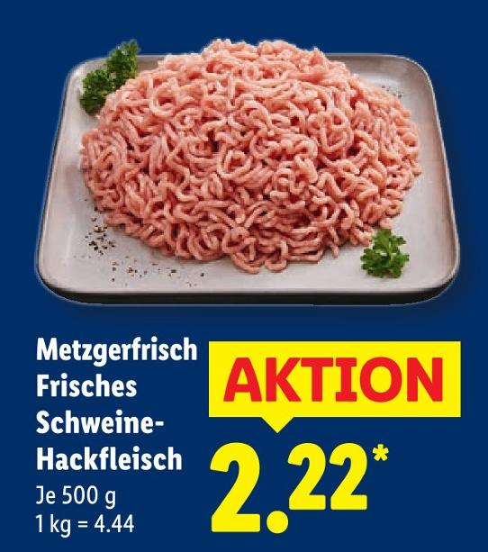 Metzgerfrisch Frisches Schweine-Hackfleisch