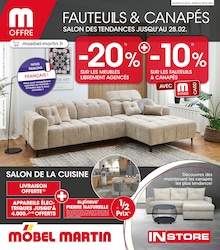 Prospectus Möbel Martin, "FAUTEUILS & CANAPÉS" à Marienau et alentours, 24 pages, 02/02/2026 - 28/02/2026 Catalogue Möbel Martin "FAUTEUILS & CANAPÉS" à Marienau et alentours, 24 pages, 02/02/2026 - 28/02/2026