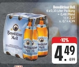 Hell Angebote von Benediktiner bei EDEKA Mosbach für 4,49 €