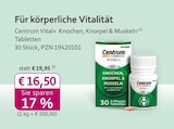 Knochen, Knorpel & Muskeln Tabletten Angebote von Centrum Vital+ bei mea - meine apotheke Leverkusen für 16,50 €
