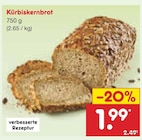 Kürbiskernbrot für 1,99 € bei Netto Marken-Discount im Angebot Kürbiskernbrot im aktuellen Netto Marken-Discount Prospekt