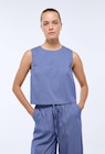 Blouse sans manches dos nu noué en coton BIO GOTS à 17,99 € dans le catalogue Monoprix Margaret