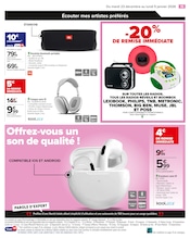 Promos Enceintes portables dans le catalogue "DÉMARREZ L'ANNÉE AVEC DES OFFRES DERNIER CRI !" de Carrefour à la page 17