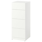 Kommode mit 4 Schubladen weiß Angebote von LASTARE bei IKEA Baden-Baden für 79,00 €