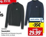 Sweatshirt von ADIDAS im aktuellen Lidl Prospekt für 29,99 €