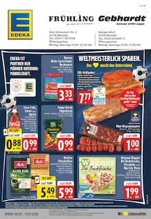 EDEKA Detmold Prospekt der aktuellen Woche, gültig von 06.07.2026 bis 11.07.2026 Aktueller EDEKA Detmold Prospekt "Aktuelle Angebote" mit 24 Seiten