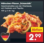 Netto Marken-Discount Dieburg - Hähnchen-Pfanne Schaschlik Angebot im Prospekt Hähnchen-Pfanne Schaschlik bei Netto Marken-Discount im Dieburg Prospekt für 2,99 €