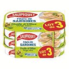 Filets de sardines - Saupiquet en promo chez Super U Roanne à 1,69 €