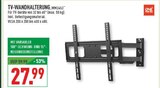 TV-WANDHALTERUNG im Angebot bei Marktkauf in Nottuln TV-WANDHALTERUNG Angebote von ONE FOR ALL bei Marktkauf Nottuln für 27,99 €