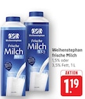 Frische Milch 1,5% Fett im Angebot bei E center in Schwäbisch Gmünd Frische Milch 1,5% Fett Angebote von Weihenstephan bei E center Schwäbisch Gmünd für 1,19 €