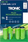Piles rechargeables - TRONIC en promo chez Lidl Piles rechargeables - TRONIC dans le catalogue Lidl