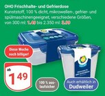 Frischhalte- und Gefrierdose Angebote von OHO bei GLOBUS Saarbrücken für 1,49 €