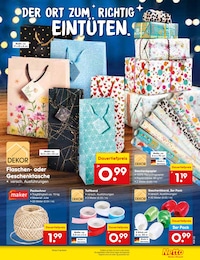 Geschenkband im Netto Marken-Discount Prospekt "Aktuelle Angebote" auf Seite 23