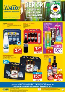 Hasseröder im Netto Marken-Discount Prospekt "DER ORT, AN DEM DU IMMER AUSGEZEICHNETE PREISE FINDEST." mit 2 Seiten (Augsburg)