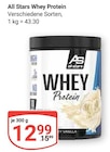Whey Protein Angebote von All Stars bei GLOBUS Siegen für 12,99 €