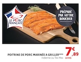 Poitrine de porc marinée à griller - Super U à Ivry-sur-Seine Poitrine de porc marinée à griller en promo chez Super U Ivry-sur-Seine à 7,89 €