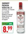 Smirnoff Premium Vodka No. 21 oder Smirnoff Raspberry Crush und Mango Passionfruit Twist Angebote von Smirnoff bei Marktkauf Menden für 8,99 €