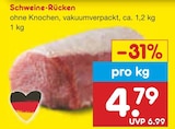 Aktuelles Schweine-Rücken Angebot bei Netto Marken-Discount in Braunschweig ab 4,79 €