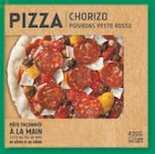 Pizza chorizo poivron ou 4 fromages ou tomates mozzarella ou coppa gorgonzola à Super U dans Arc-et-Senans Pizza chorizo poivron ou 4 fromages ou tomates mozzarella ou coppa gorgonzola à Super U dans Arc-et-Senans