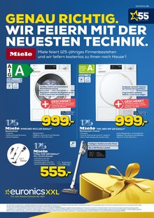 Waschmaschine im EURONICS Prospekt "GENAU RICHTIG. WIR FEIERN MIT DER NEUESTEN TECHNIK." mit 4 Seiten (Delmenhorst)