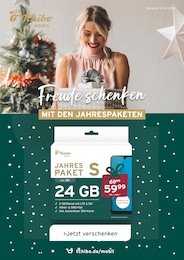 Tchibo Prospekt für Gera mit 3 Seiten Tchibo Prospekt für Gera: "Freude schenken mit den Jahrespaketen", 3 Seiten, 02.12.2024 - 24.12.2024