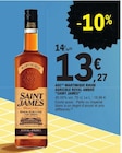 Rhum agricole royal ambré AOC Martinique - Saint James en promo chez E.Leclerc Nice à 13,27 €