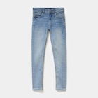 Promo Jean skinny 5 poches taille ajustable denim double stone garçon à 9,99 € dans le catalogue La Halle à Bron